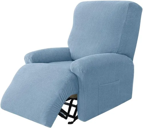 Miniatura 11 de Konsilsa Fundas para sofá reclinable de 1/2/3/4 plazas, funda elástica para sillones reclinables, funda para sillón reclinable, funda Tela 1-22