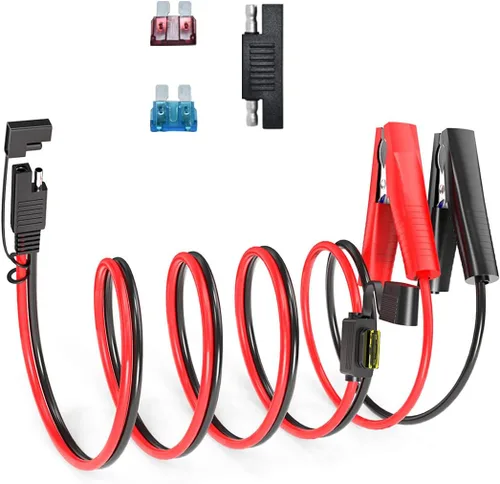 Miniatura 17 de ELFCULB Cable de extensión de enchufe de alimentación SAE a conector SAE, puerto de pared lateral SAE de montaje en panel de 14 AWG de 2 pies