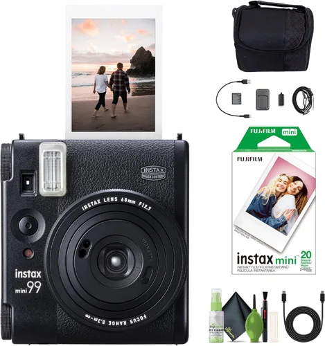 Miniatura 9 de Paquete de cámara de película instantánea Fujifilm Instax Mini 99 con paquete de valor de película instantánea Fujifilm Instax Mini (20 hojas) +