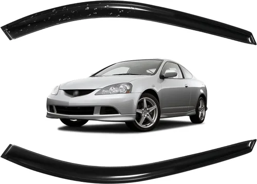 Miniatura 10 de Viseras para ventanas para Mazda 3 Sedán 4 puertas 2004 2005 2006 2007 2008 2009 estilo JDM Mugen, deflector de viento, protector solar y de lluvia