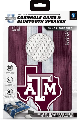 Miniatura 3 de SOAR Juego de Cornhole de mesa NCAA y altavoz Bluetooth