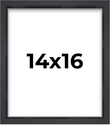 Miniatura 60 de Marco contemporáneo de caja de sombra negra de 14 x 25 pulgadas, profundidad de espacio utilizable, tamaño interior 14 x 25 o 25 x 14 pulgadas