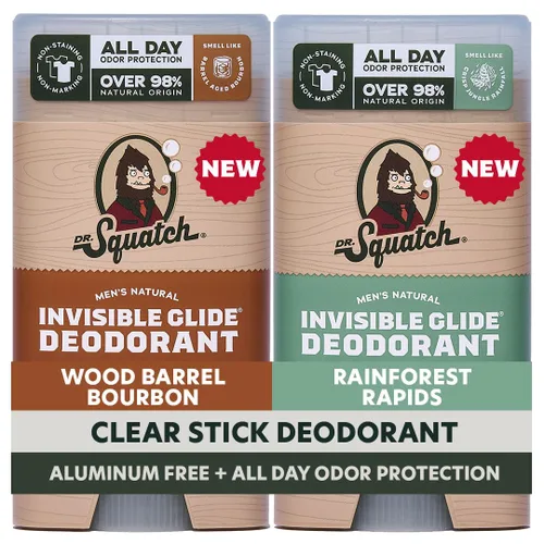 Miniatura 11 de Dr. Squatch Invisible Glide Natural Desodorante para hombre, deslizamiento suave, sin manchas, desodorante sin aluminio para hombres, seguro