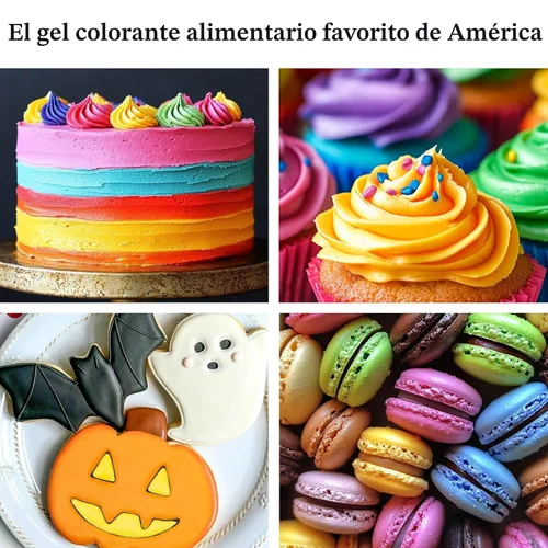 Miniatura 2 de Ann Clark - Gel colorante de grado profesional para alimentos fabricado en Estados Unidos, paquete de 12