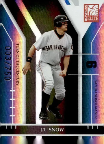 2004 Donruss Elite Turn of the Century #139 J.T. Snow San Francisco Giants MLB Baseball Card /250 NM-MT