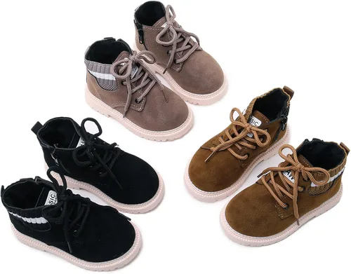 Miniatura 2 de myppgg Botas cortas para niños y niñas para exteriores impermeables para senderismo tobillos antideslizantes botas de nieve para bebés