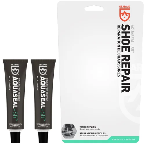 Miniatura 2 de GEAR AID Aquaseal SR - Adhesivo de reparación de zapatos para arreglar agujeros en botas de senderismo, trabajo, botas de lluvia, zapatos, suelas