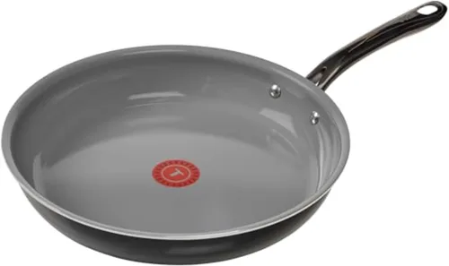 Miniatura 9 de T-Fal Revive Sartén Antiadherente de Cerámica de 12 Pulgadas para Freír, Apta para Horno hasta 350°F, Mango que se Mantiene Frío, Granito Gris