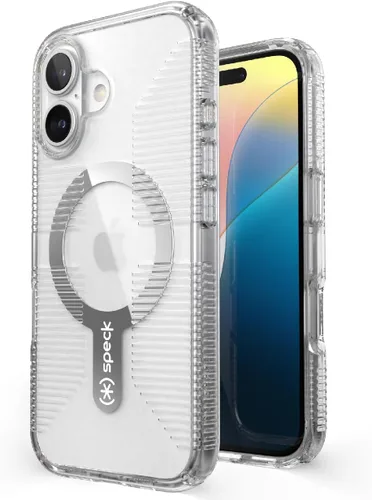 Miniatura 12 de Funda transparente Speck para iPhone 15 Pro - Delgada, diseñada para MagSafe, protección contra caídas con agarre - resistente a rayones