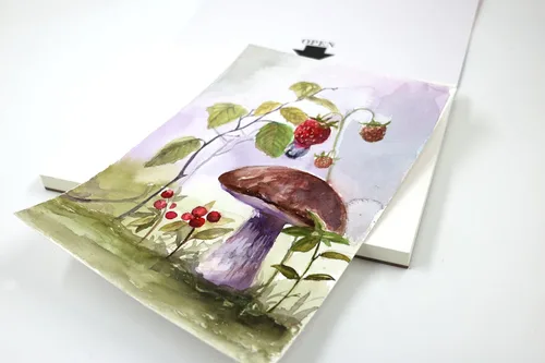 Miniatura 5 de Viburnum Art Bloc de papel de acuarela de algodón, 160 libras/12.35 oz/m², prensa en frío, bloque de acuarela, papel de artista para adultos