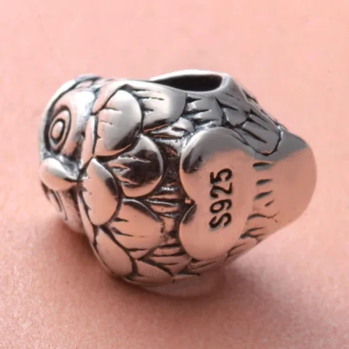Miniatura 4 de Animal Pets Charm - Dije de plata de ley 925 con bonito conejo, búho nocturno, pájaro volador, unicornio mito, paloma pájaro de la paz, manta raya