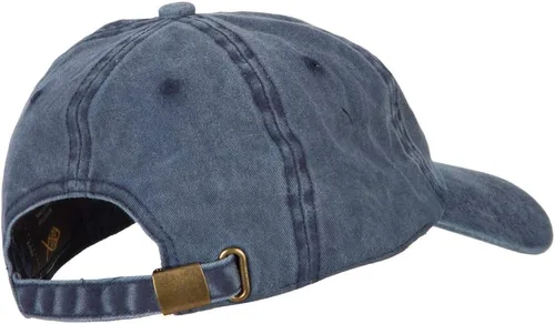 Miniatura 4 de Gorra de sarga de algodón lavado bordado con logotipo de la Guardia Costera de EE. UU.