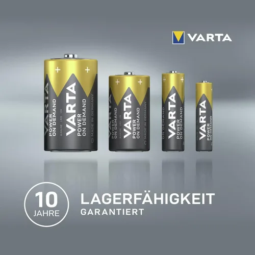 Miniatura 3 de VARTA Baterías AA, paquete de 150, Power on Demand, Alcalinas, 1,5V, paquete de almacenamiento en embalaje respetuoso con el medio ambiente, ideal