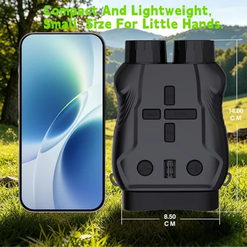 Miniatura 8 de Gafas de visión nocturna para niños con tarjeta de 32 GB, binoculares de visión nocturna para niños con zoom 5X, cámara digital HD 1080P, gran