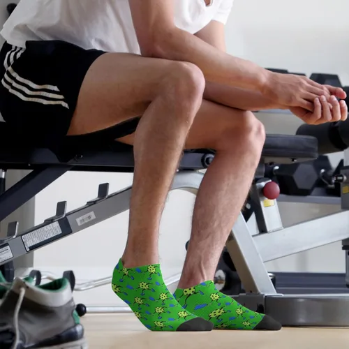 Miniatura 5 de devor Calcetines de corte bajo calcetines de tobillo para hombre, calcetines de tobillo bajo de moda, Blanco