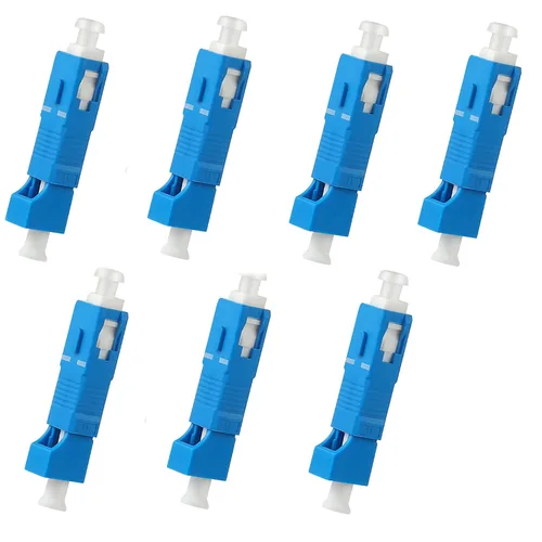 Miniatura 8 de Paquete de 4 adaptadores monomodo SC/UPC macho a LC/UPC hembra Conector de fibra óptica Convertidor adaptador FTTH para localizador de fallas