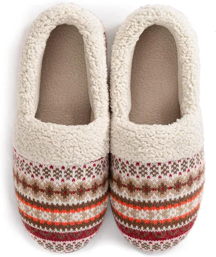 Miniatura 3 de RockDove Womens Nordic Sweater Knit Slipper
