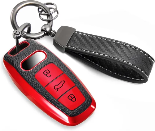Miniatura 43 de para Cadillac - Funda para llavero con cuerda trenzada metálica, funda suave mejorada para 2020 en adelante CT4 CT5 CT6 XTS XT4 XT5 ATS, etc.