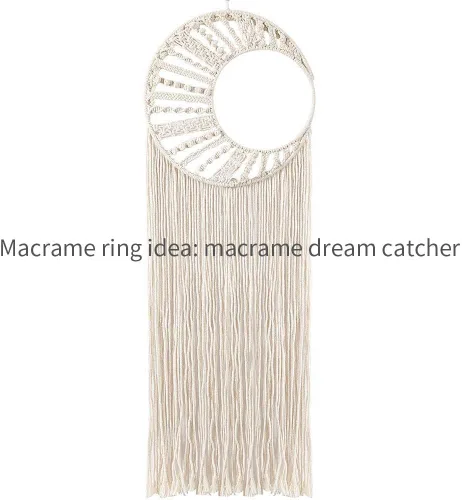Miniatura 2 de SUNTQ Anillo de macramé para atrapasueños, manualidades de metal, redondo, chapado en latón, 4 pulgadas (dorado, paquete de 10)
