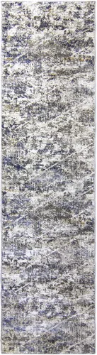Miniatura 7 de Gertmenian 19603 - Alfombra bohemia abstracta III moderna para sala de estar, cocina, alfombra de área bohemia, 2 x 8 pies, color gris, beige
