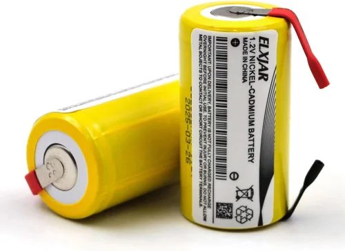 Miniatura 3 de Paquete de 12 baterías recargables Sub C 1.2V 2000mAh Ni-CD con pestañas para herramientas eléctricas, taladros inalámbricos, luces de emergencia