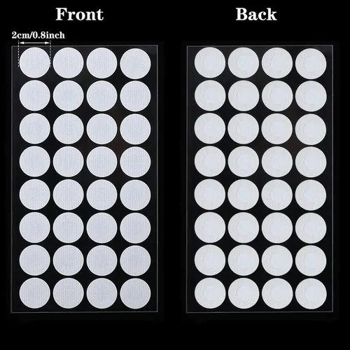 Miniatura 2 de Zonon 128 piezas de pegatinas de papel de filtro sintético de 20 mm 0.3 µm, disco de filtro sintético aplicado bajo frasco de masón de boca ancha