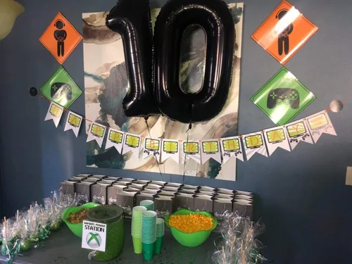 Miniatura 4 de Globos negros del número 10, globos para fiesta de cumpleaños número 10, 40 pulgadas
