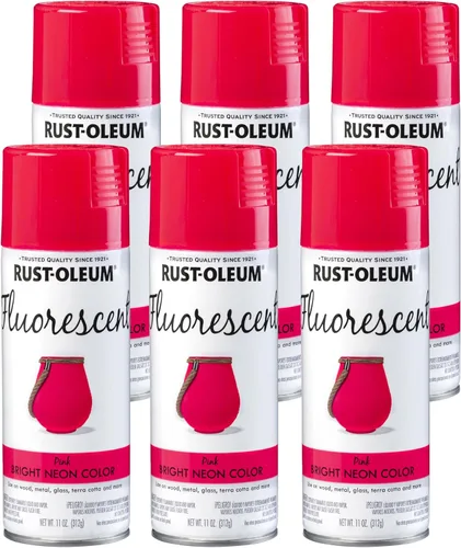 Miniatura 18 de Rust-Oleum 342568 – Pintura en aerosol fluorescente especial, 11 onzas, naranja Naranja fluorescente