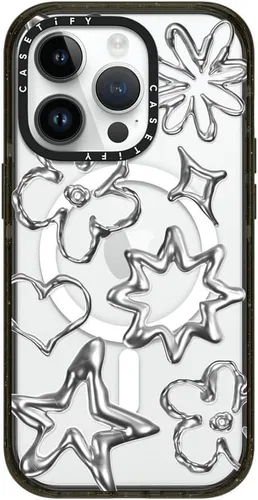 Miniatura 65 de CASETiFY Impact - Funda para iPhone 13 [protección contra caídas de 6.6 pies/compatible con Magsafe] Black Kingsnake, color negro transparente