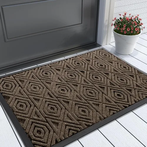 Miniatura 65 de Yimobra Alfombra para Puerta Delantera Exterior Entrada 29.5x17, Impermeable Resistente Alfombras Exteriores para Puerta Delantera, Alfombra