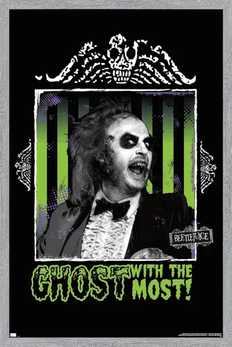 Miniatura 11 de Trends International Beetlejuice - Póster de fantasma con la mayoría de la pared, 34 pulgadas de largo x 22.4 W, paquete de póster y montaje prémium