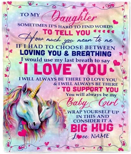 Miniatura 28 de Manta personalizada con texto en inglés «To My Daughter from Mom Dad Give You A Big Love Hug Butterfly Daughter Birthday»