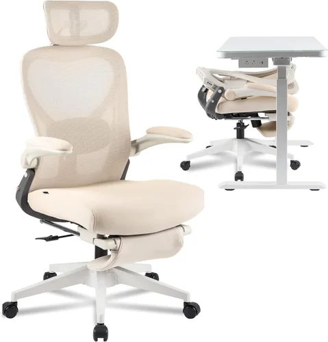 Miniatura 13 de FLEXISPOT Foldex - Silla de oficina ergonómica, silla plegable para espacios pequeños con soporte lumbar, reposabrazos abatibles, reposacabezas 3D