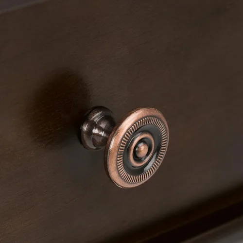 Miniatura 5 de SIMPLIHOME Carlton Desk - Escritorio de madera maciza de 42 pulgadas de ancho en marrón moreno, mesa de computadora de oficina en casa de transición