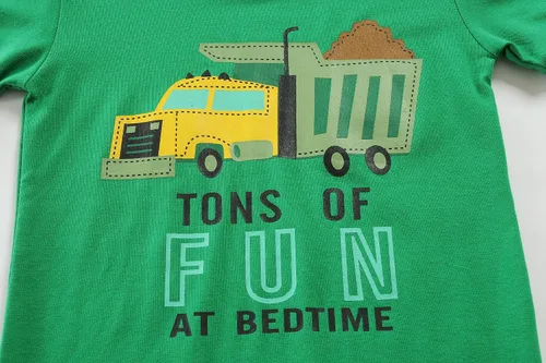 Miniatura 78 de Little Hand Pijamas para niños pequeños, Monster Truck 100% algodón, dinosaurio para niños, 2 piezas, ropa de dormir, conjuntos de ropa de dormir