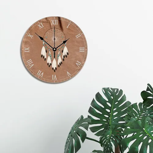 Miniatura 4 de ArogGeld Reloj de atrapasueños nativo americano, bohemio, talismán indio, personalizado, de 10 pulgadas, funciona con pilas, decoración silenciosa