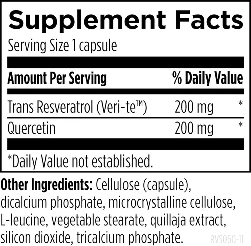 Miniatura 3 de Designs for Health Resveratrol Supreme - Trans Resveratrol de Knotweed japonés + quercetina - Envejecimiento saludable + suplemento de apoyo
