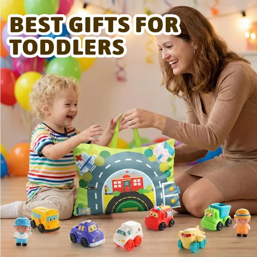Miniatura 6 de ALASOU 12 juguetes de goma suave para niños de 1 año con tapete de juego/bolsa de almacenamiento, juguetes para bebés, regalos para niños de 1 año