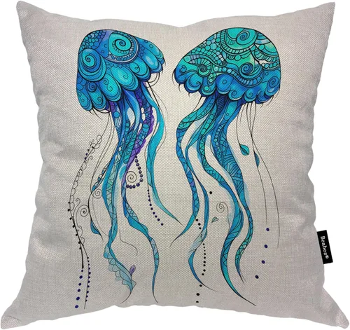 Miniatura 12 de Fundas de almohada de pintura artística, líneas abstractas amarillas y grises, fundas de almohada suaves, funda de cojín para sala de estar, cama
