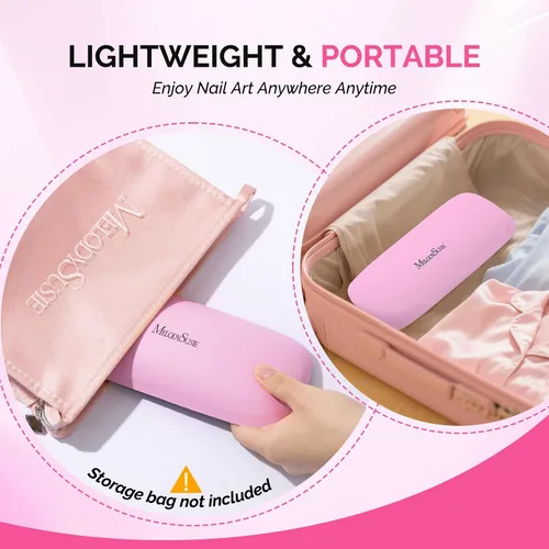 Miniatura 7 de MelodySusie Reposabrazos para uñas, cojín de cuero sintético suave, reposamanos portátil para arte de uñas de gel acrílico, fácil de limpiar