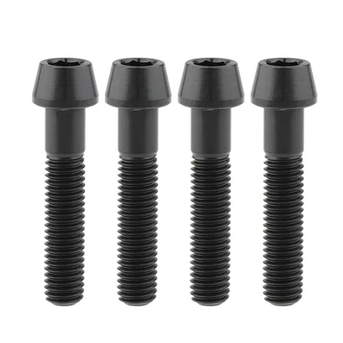 Miniatura 39 de Tornillos de titanio Ti M8 x15 20 25 30 35 40 45 50 60 2.756 in 0.049 in de paso hexagonal Allen Tornillos de cabeza hueca paquete de 4