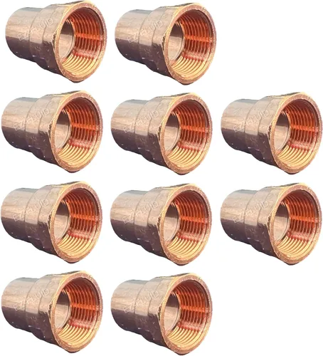 Miniatura 7 de EZ-FLUID Fontanería 1-1/4" C X FIP LF Adaptador hembra de cobre a presión, conexión de soldadura de sudor para residencial, comercial. (1 paquete)