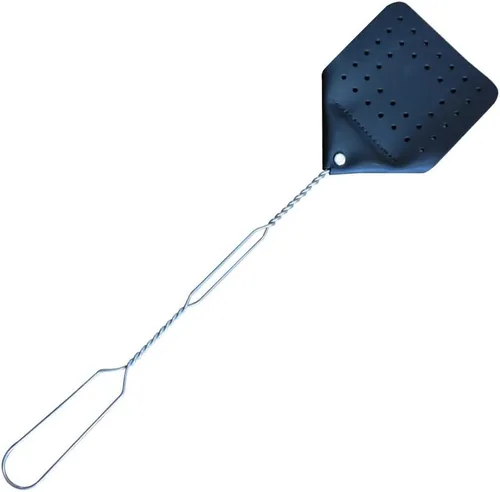 Miniatura 13 de Juego de matamoscas de cuero (1 paquete) – Matamoscas de 17 pulgadas hecho por los Amish con paleta de cuero real – Matamoscas multipaquete