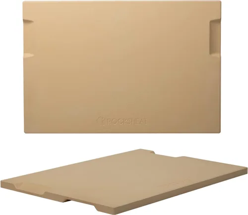 Miniatura 14 de Piedra de pizza grande, piedra rectangular de pizza de 16 x 14 pulgadas para horno, parrilla, barbacoa, piedra para hornear para pan de pizza
