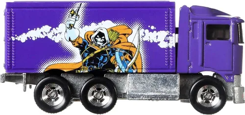 Miniatura 2 de Hot Wheels Pop Culture Hi-Way Hauler - Vehículo a escala 1:64 para niños de 3 años en adelante y coleccionistas de autos de juguete clásicos