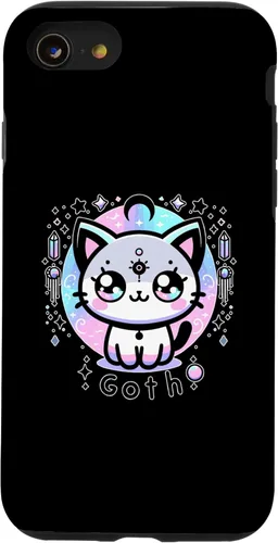Miniatura 13 de iPhone 14 Pro Kawaii Pastel Cat Ouija Creepy Occult Aesthetic Case