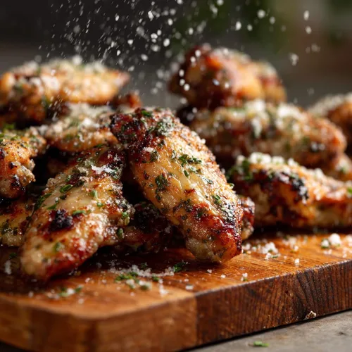 Miniatura 6 de Grumpy Butcher Heritage - Alitas de pollo cocinadas y aptas para microondas, paquete de 2 (20 onzas cada una), con ajo y parmesano de primera