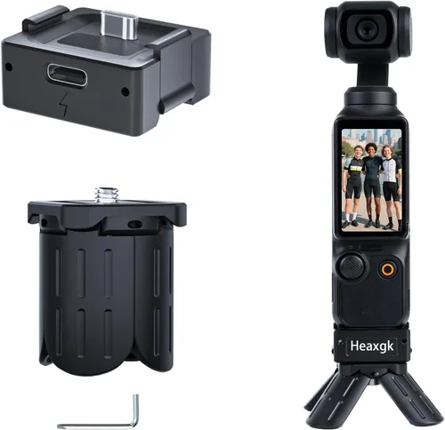 Kit de trípode de liberación rápida para DJI Osmo Pocket 3, base de adaptador de carga de puerto de función completa tipo C para bolsillo 3