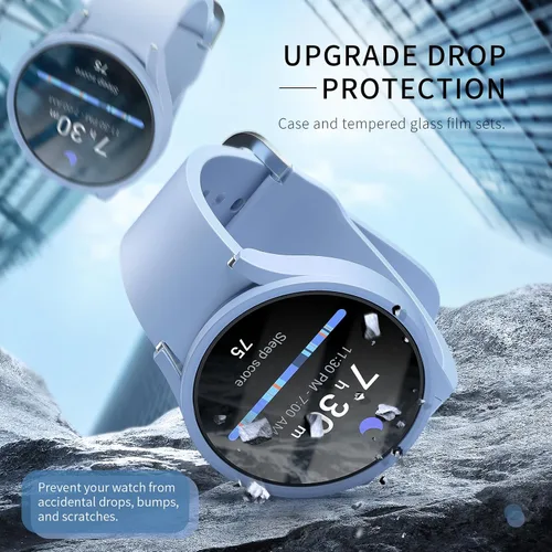 Miniatura 3 de Pack de 12 fundas para Samsung Galaxy Watch 6 de 40 mm, protector de pantalla con cubierta de policarbonato duro y película protectora de vidrio