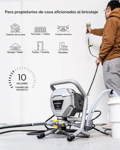 Miniatura 2 de MaXpray M1 Pulverizador de Pintura Sin Aire, Altamente Eficiente Sin Dilución, Mínimo Sobrepulverizado para Proyectos de Pintura DIY de Hasta 10